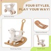 Rocking Horse for Toddlers 2-5 Years, 4-in-1 Baby Rocking Horse with Detachable Balance Board and Push Handle - 4 of 4