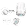 Unique Bargains Polystyrene Lightweight Shot Glasses Drinkware with Turquoise Elements 1 Pc - 3 of 4