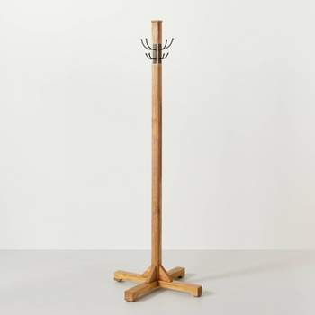 Brushed Metal Swivel Coat Rack Brass Finish - Hearth & Hand™ With