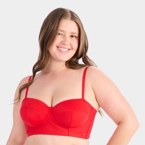 Parade Womens Swim Underwire Bustier Bikini - 1 of 4