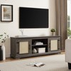 65" Farmhouse TV Stand Console for TVs up to 70", TV Console Table with 2 Open Shelves and 2 Door Cabinets for Storage for Living Room - 3 of 4