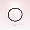 scünci No Damage Elastic Hair Ties with Storage Ring - Thick Hair - Black - 24pcs - 4 of 4