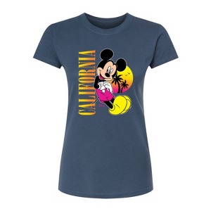 Women's - Disney - Mickey Mouse California Fitted Graphic T-Shirt - 1 of 2