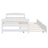 NicBex Twin Size Platform Bed 77.4" L Modern Pine Bed Frame with Twin Size Trundle for Bedroom, Guest Room, No Box Spring Required - 4 of 4