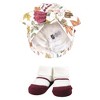 Hudson Baby Infant Girls Turban and Socks Set, Acorn Botanical, One Size - 4 of 4