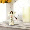 Pavilion Gift Company - Niece - 4.5" Angel Holding Flower Ornament - Tree Ornaments - 2 of 4