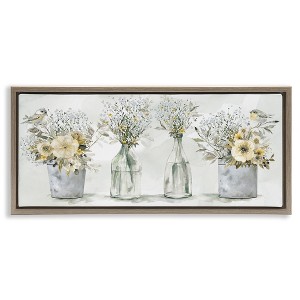 Stupell Industries Songbirds with Floral Bouquets, 25" x 11" - 1 of 4