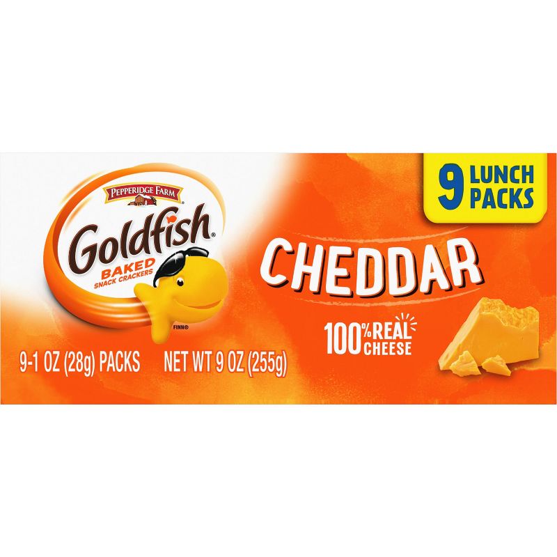Pepperidge Farm Goldfish Cheddar Crackers - 0.9oz/9ct, 4 of 7