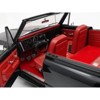 1972 Chevrolet Blazer Custom Black with White Top and Red Interior Limited Edition to 698 pieces 1/18 Diecast Model Car by ACME - 2 of 4