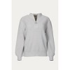 Women's RIBBED-KNIT HALF-ZIP SWEATER - Melody Fashion - 2 of 3