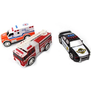 3-in-1 Emergency Vehicle Toy PlaySet For Kids - 1 of 4