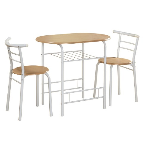 3pc Bistro Dining Sets White Natural Buylateral Target