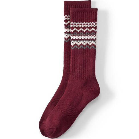 Maroon shop boot socks