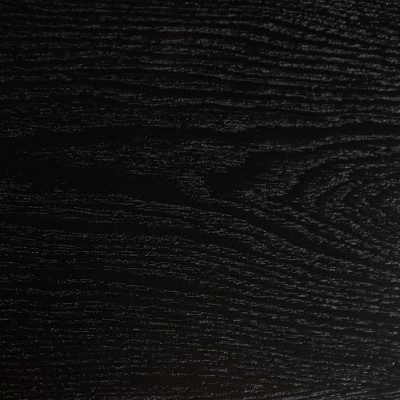 Black Vertical Detail 3-Door Sideboard with Adjustable Shelves