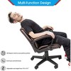 LACOO Faux Leather Ergonomic Mid-Back Desk Chair - 3 of 4