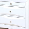 Royal Hampton 3 Drawer Wood  Nightstand By Ireland, White - 4 of 4