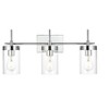 Elegant Lighting Benny 3 light Chrome and Clear Bath Sconce - 2 of 4