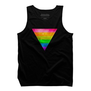 Adult Design By Humans Pride Rainbow Galaxy Triangle By TheRandom Tank Top - 1 of 2