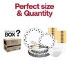 Smarty Had A Party White w/ Black Blossom Dots Plastic Tableware Set - 120 Sets - 3 of 4
