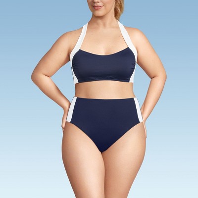 Lands' End Women's Seamed Halter Tankini Top