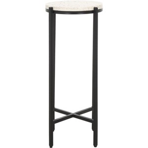 Baker Drink Table - White Terrazzo - Safavieh - 1 of 4