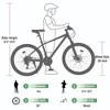 NAYSAYE 26 Inch Mountain Bike 24 Speed Steel Frame with Suspension Fork for Men and Women, Green, 65.75"*24.41"*37" - 3 of 4