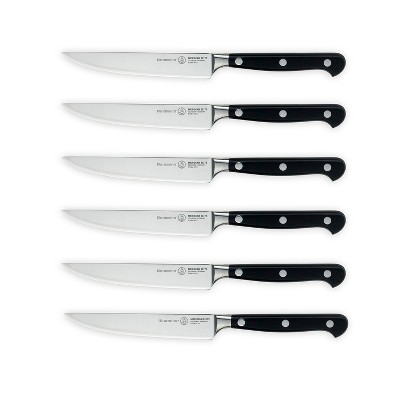 Messermeister Meridian Elite 6 Piece Fine Edge Steak Set in Steak Knife Pouch