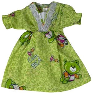 Doll Clothes Superstore Green Candy Bear Print Fits 12 Inch Baby Alive And Little Baby Dolls - 1 of 4