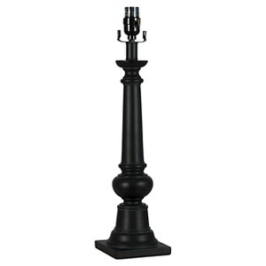 Column Large Lamp Base Black Includes Energy Efficient Light Bulb - Threshold , Size: Lamp with Energy Efficient Light Bulb