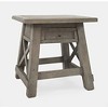 Jofran,Outer Banks Reclaimed Pine USB Charging End Table - Driftwood - 2 of 4