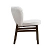 CAVINAS Counter Height Chairs with Ash Wood Legs and Cushioned Seat, Ergonomic Backrest, Upholstered Kitchen Chairs - 2 of 4