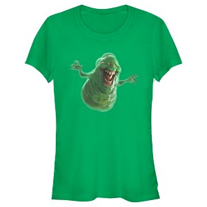 Juniors Womens Ghostbusters Realistic Slimer T-Shirt - 1 of 4