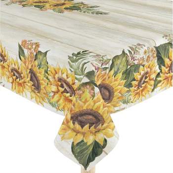 Laural Home Sunflower Farm Rectangle Tablecloth