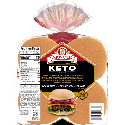 Arnold Keto Hamburger Buns - 12oz : Target