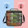 Tirrinia Large Lunch Bag for Women Men, 10.5L Insulated Leakproof Thermal Reusable Lunch Cooler Tote Bag with Front Pockets - 2 of 4