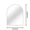 Lyngins 30x40 Arched Wall Mirror, 4mm HD Glass Bathroom Mirror, Anti-Rust Aluminum Bathroom Decor, Shatterproof Mirrors for Bathroom Sink - 4 of 4