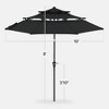Best Choice Products 10ft 3-Tier Patio Umbrella, Market Sun Shade w/ Tilt Adjustment, Easy Crank - 2 of 4