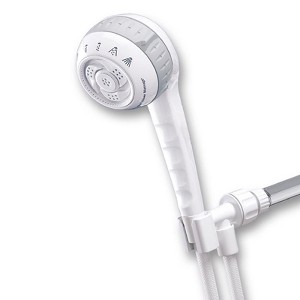 Waterpik PowerSpray+ Original Shower Massage Chrome 6 settings Handheld Showerhead 1.8 gpm - 1 of 1