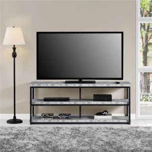 INFURNIC TV Stands and Consoles Ashlar TV Stand with Multi Storage Racks for Living Room Organization, Grey, 17"*63"*25" - 1 of 4