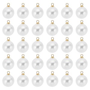 Unique Bargains Plastic Bulk Elegant DIY Crafts Jewelry Making Pearl Pendant 100 Pcs - 1 of 4