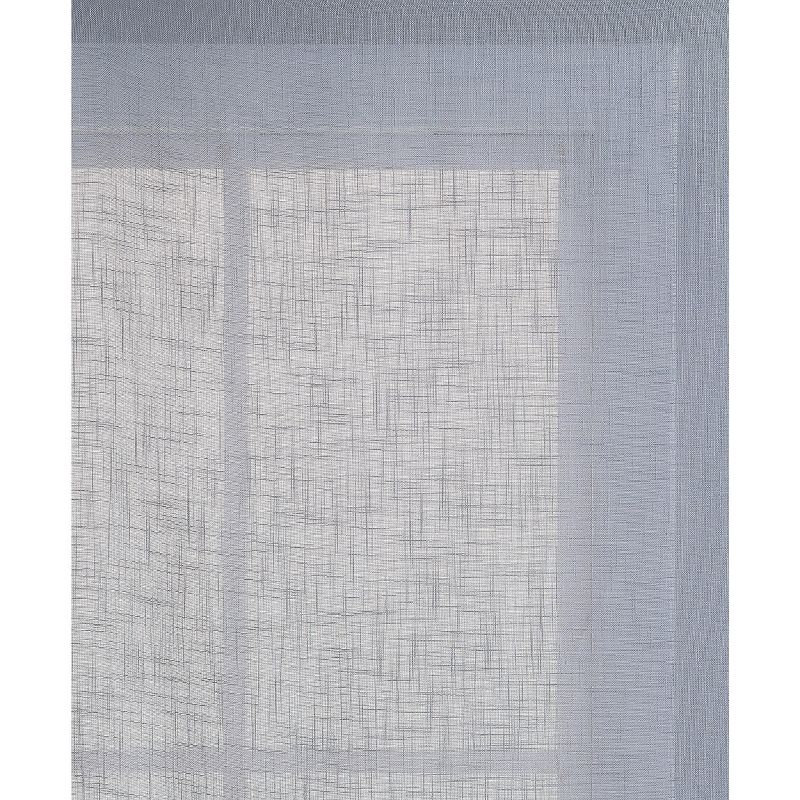 Kate Aurora Coordinating 4 Piece Geometric & Solid Grommet Top Window Curtain Set, 3 of 5