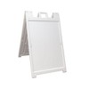 Plasticade 140NSBKBOXED Signicade Deluxe A-Frame Sidewalk Curb Sign Portable Folding Double-Sided Display with Quick-Change System, White (4 Pack) - 3 of 3