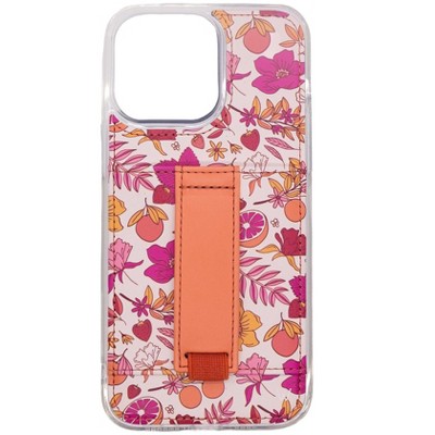 Walli Cases Tropical Floral Phone Case with Wallet and Finger Strap