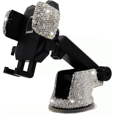 TruAIR Rhinestone Dashboard Phone Mount - Bling Car Phone Holder