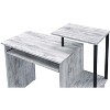 Okak 37IN Modern Computer Desk with Keyboard Tray, Standing Desk with 2 Shelves and Storage Basket, Office Desk for Living Room, Study - 4 of 4