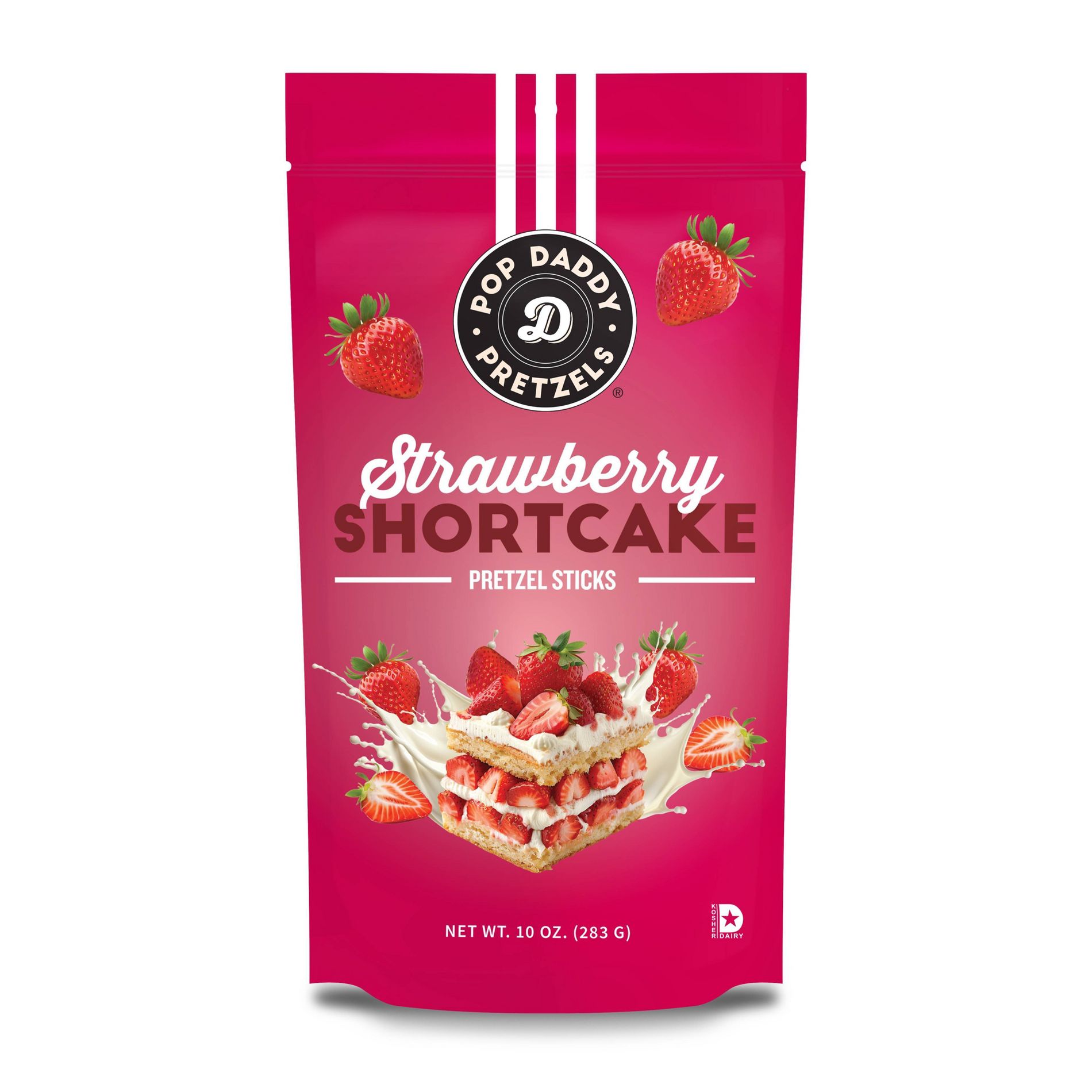 Pop Daddy Strawberry Shortcake Seasoned Pretzels - 10oz