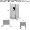 ZAFRO 20 Cu.ft. Large Refrigerator Fridge, 2 French Door Stainless Steel with Water Dispensor, Ice Maker for the Kitchen - 4 of 4