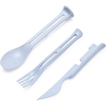 Grabease Baby And Toddler Self-feeding Utensils Spoon And Fork Set, Mint 3  Pcs : Target