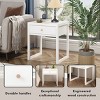 ChicFurnit Nightstands Wooden Bedside Table Night Stand with Drawer and Shelf Modern End Table for Bedroom Storage, White, 19.69"*17.72"*22.5" - 3 of 4