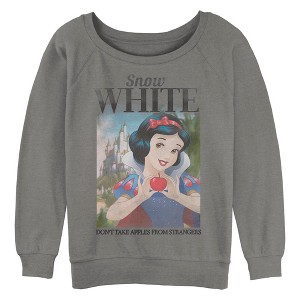 Junior's Snow White and the Seven Dwarfs Don't Take Apples From Strangers Poster Sweatshirt - 1 of 3